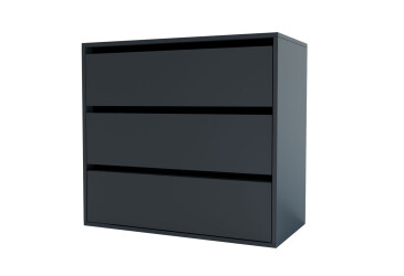 Komoda Idea K 760/800/3š šedý grafit