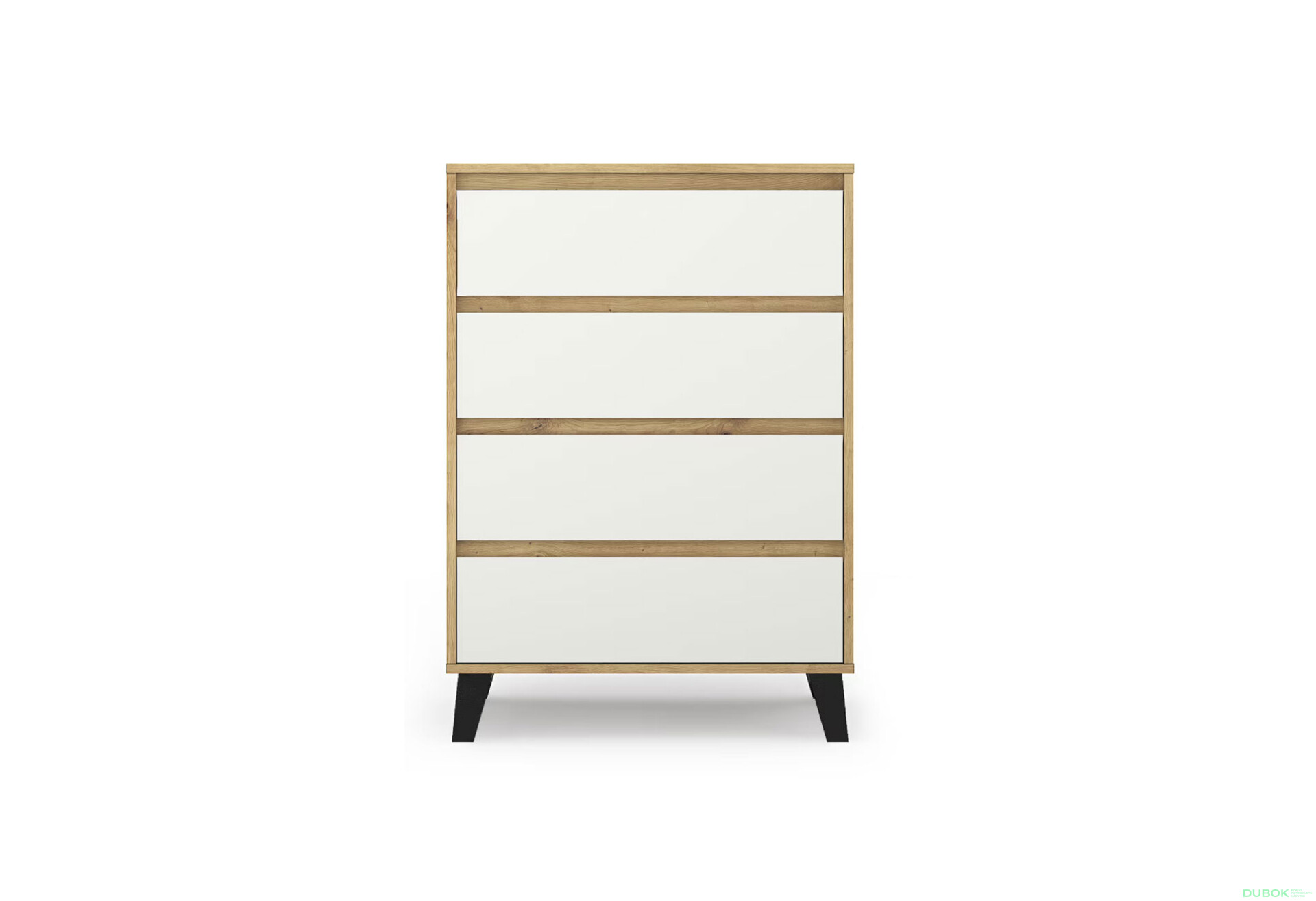 Fotografie 1 - Komoda Borg 4s/70 dub artisan / bílá