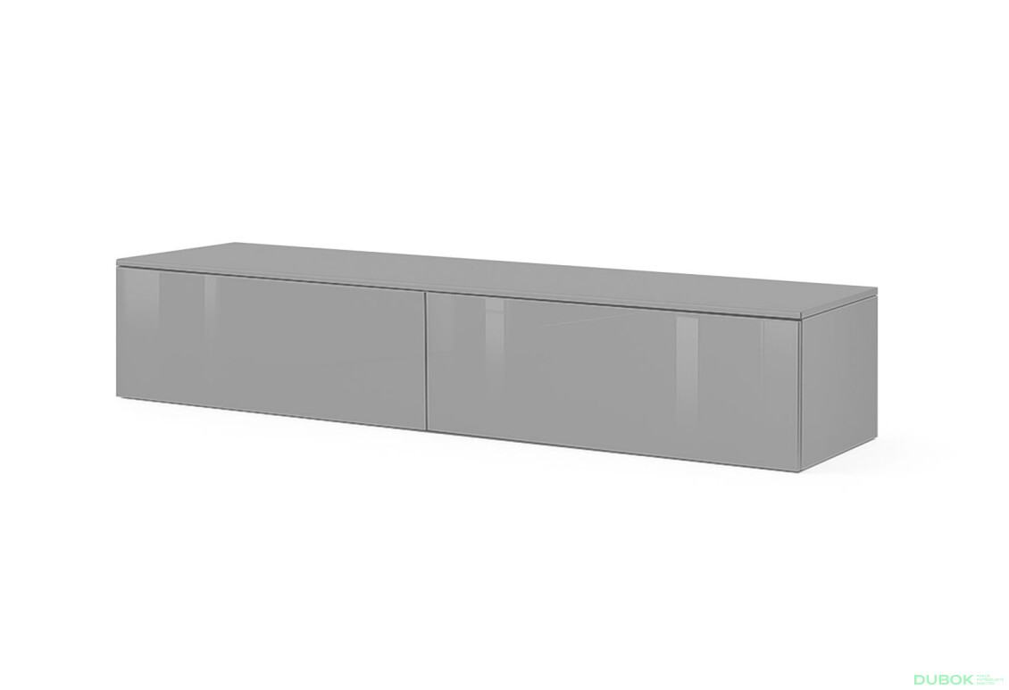 TV stolek 2,1 šedý lávový lesk Legs Box