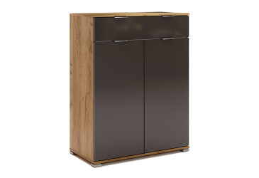 Komoda 2dv 1šu Lava / dub kraft Luna