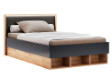 Postel Junior 1,2x2,0 s šuplíky Lava / dub kraft Luna - Fotografie 1 Fotografie 1 - Postel Junior 1,2x2,0 s šuplíky Lava / dub kraft Luna