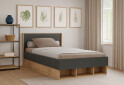 Postel Junior 1,2x2,0 s šuplíky Lava / dub kraft Luna - Fotografie 2 Fotografie 2 - Postel Junior 1,2x2,0 s šuplíky Lava / dub kraft Luna