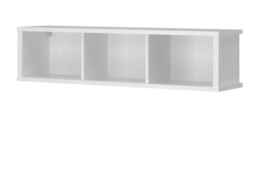 Závěsný regál otevřený 125 bílý