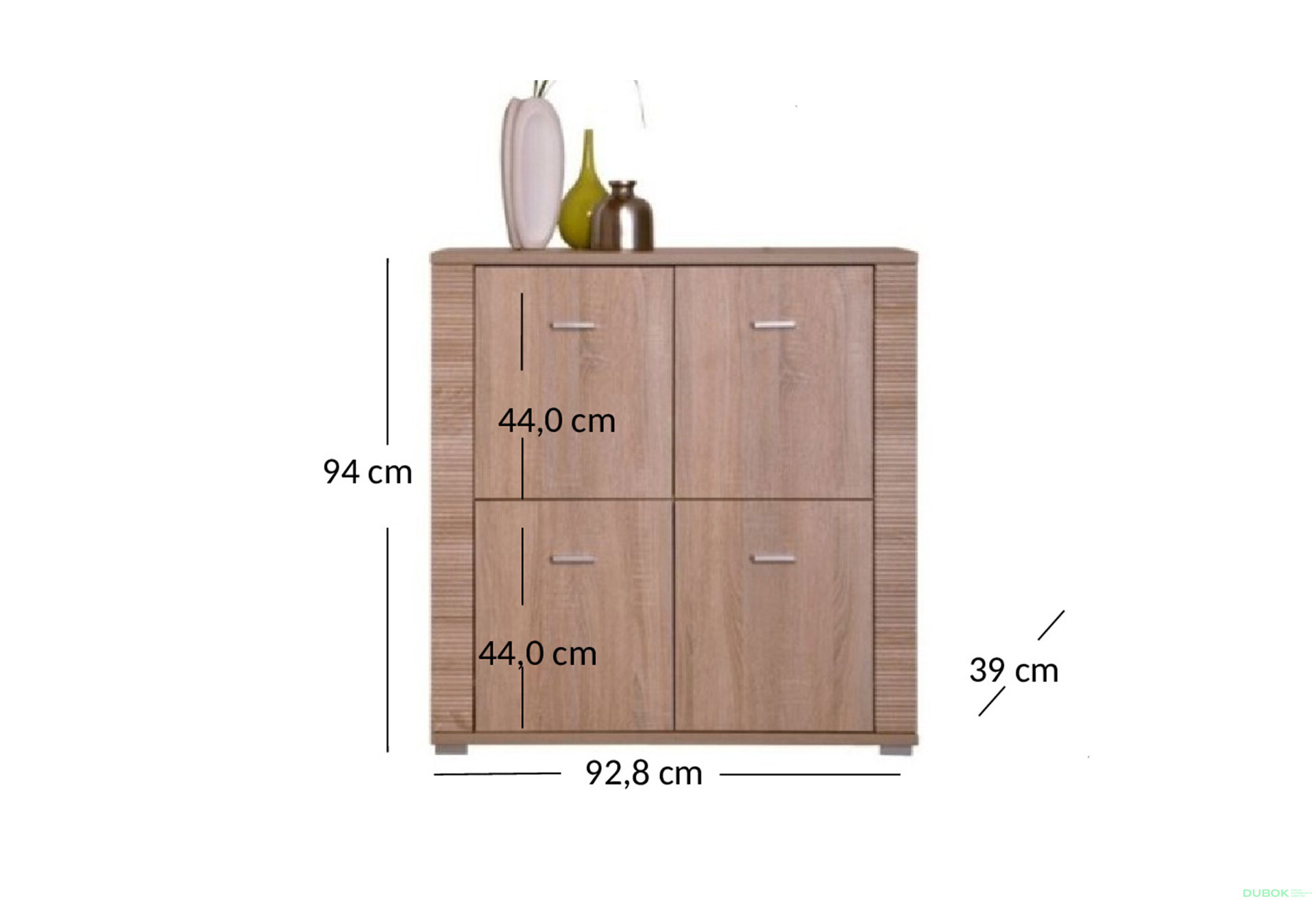 Komoda 4d dub sonoma Gress - Fotografie 3 Fotografie 3 - Komoda 4d dub sonoma Gress