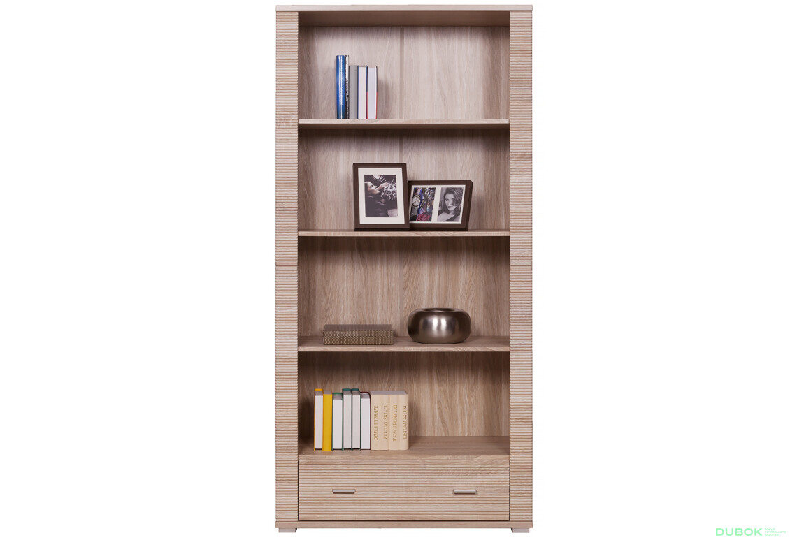 Regál otevřený 1s/90 dub sonoma Gress - Fotografie 1 Fotografie 1 - Regál otevřený 1s/90 dub sonoma Gress