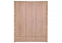 Skříň třídveřová se zásuvkami Gress 160x192x55 cm Dub sonoma - Fotografie 1 Fotografie 1 - Skříň třídveřová se zásuvkami Gress 160x192x55 cm Dub sonoma