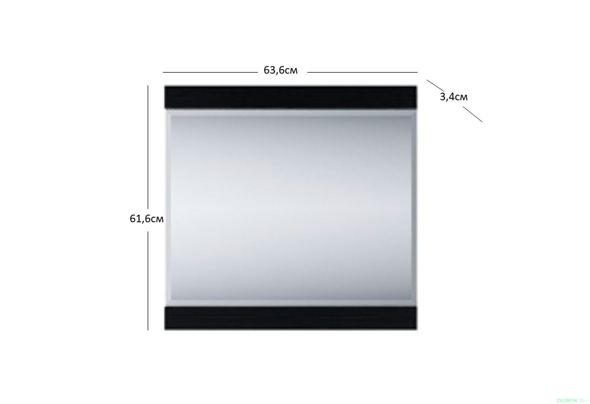 Zrcadlo 60 dub monastery / černý Jagger - Fotografie 3 Fotografie 3 - Zrcadlo 60 dub monastery / černý Jagger