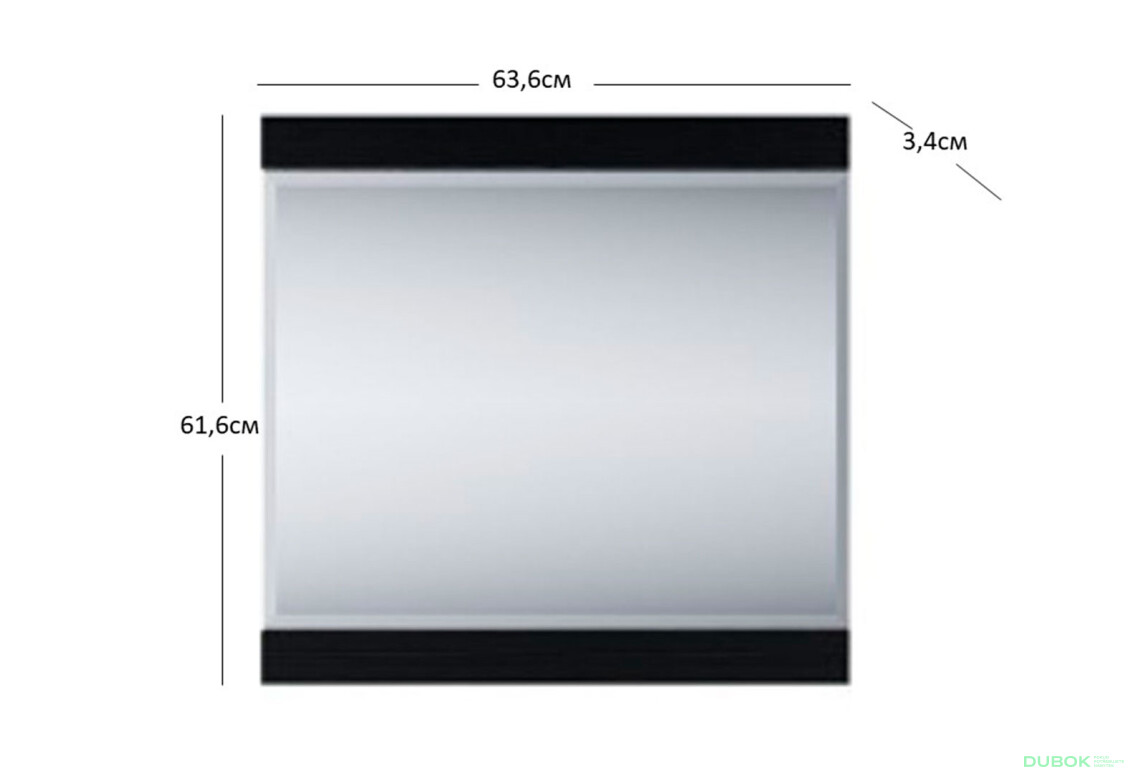 Zrcadlo 60 dub monastery / černý Jagger - Fotografie 3 Fotografie 3 - Zrcadlo 60 dub monastery / černý Jagger