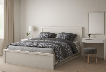 Fotografie Postel 140x200 s úložným prostorem bílá