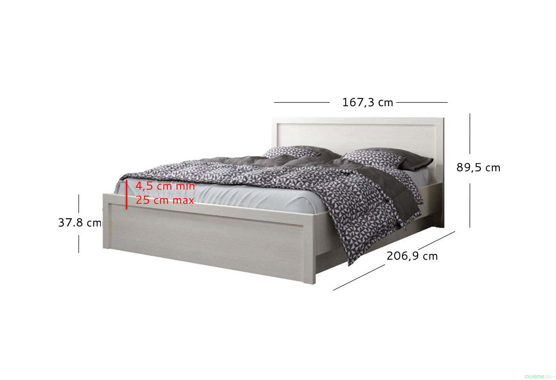 Postel 160x200 s roštem, úložným prostorem bílá Jazz - Fotografie 4 Fotografie 4 - Postel 160x200 s roštem, úložným prostorem bílá Jazz