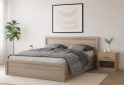 Fotografie 2 - Postel 160x200 s roštem, úložným prostorem dub sonoma Jazz