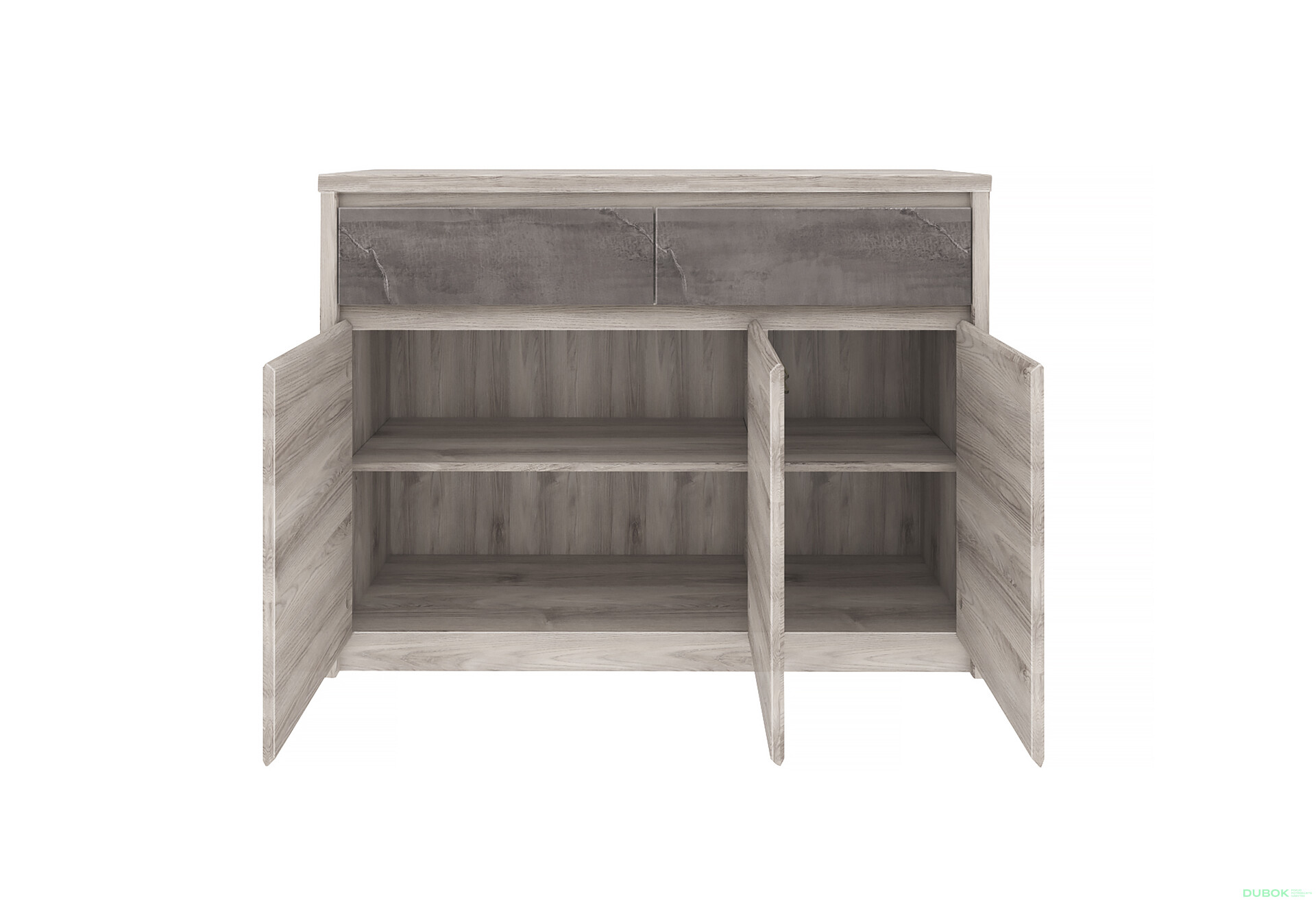 Komoda 3d2s kaštan nairobi / onyx Jazz - Fotografie 3 Fotografie 3 - Komoda 3d2s kaštan nairobi / onyx Jazz