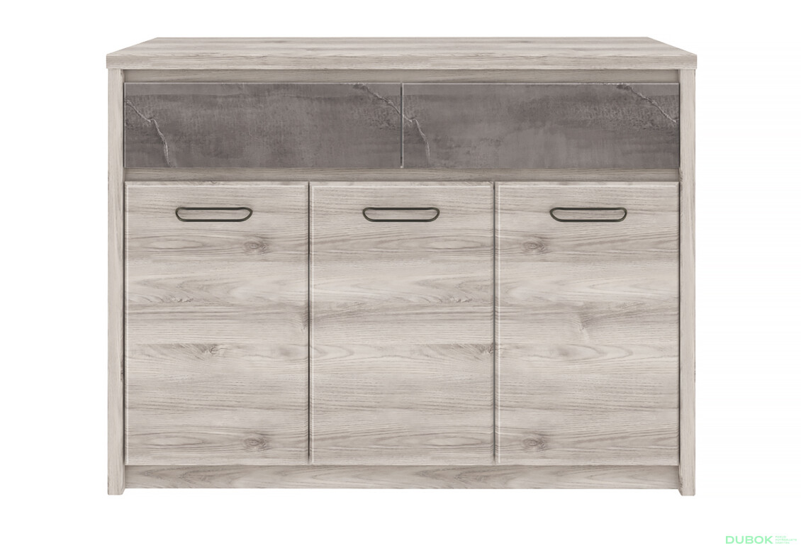 Komoda 3d2s kaštan nairobi / onyx Jazz - Fotografie 2 Fotografie 2 - Komoda 3d2s kaštan nairobi / onyx Jazz