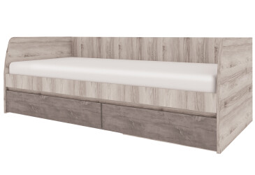 Postel 2s/90x200 s roštem kaštan nairobi / onyx Jazz