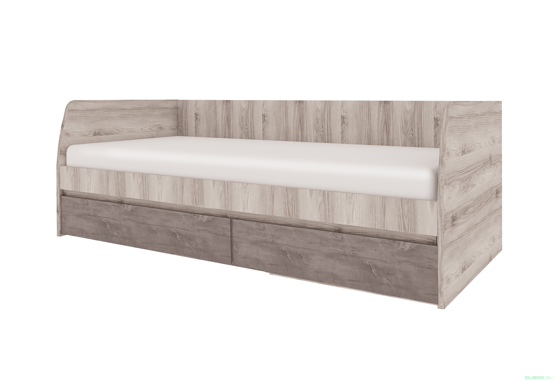 Postel 2s/90x200 s roštem kaštan nairobi / onyx Jazz - Fotografie 1 Fotografie 1 - Postel 2s/90x200 s roštem kaštan nairobi / onyx Jazz