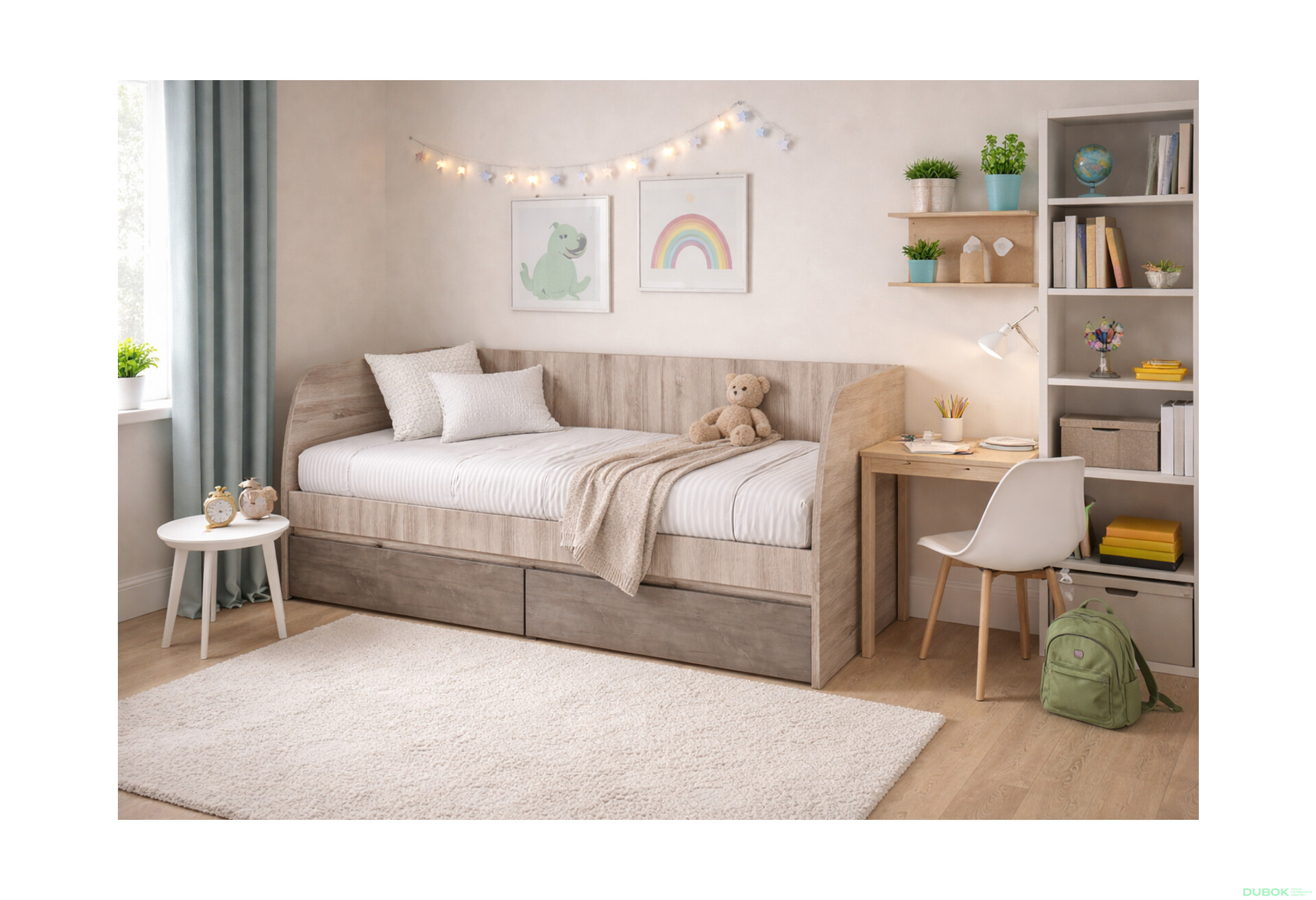 Fotografie 2 - Postel 2s/90x200 s roštem kaštan nairobi / onyx Jazz