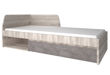 Postel 90x200 s roštem kaštan nairobi / onyx Jazz
