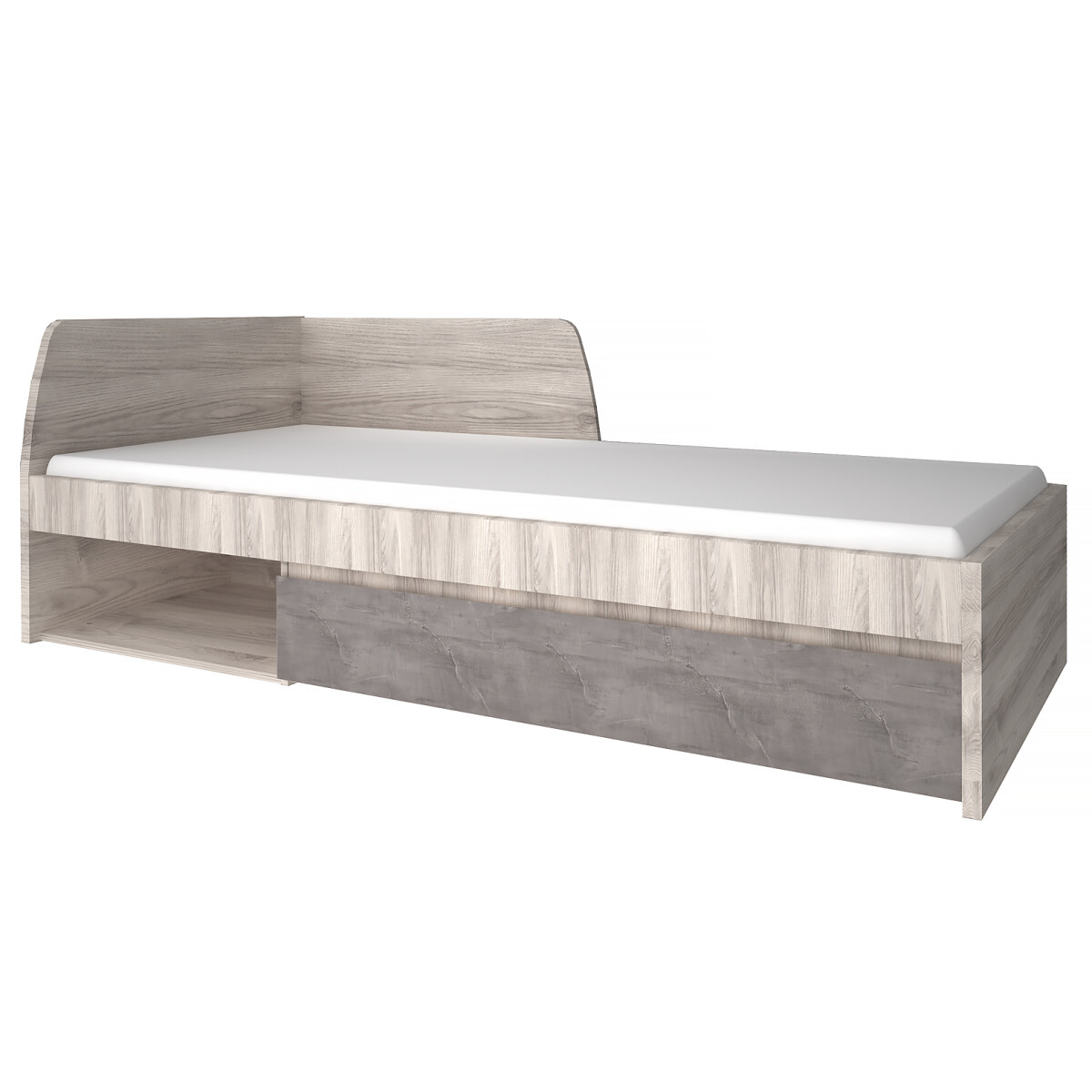 

Postel 90x200 s roštem kaštan nairobi / onyx Jazz