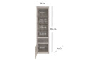 Regál otevřený 1d1s kaštan nairobi / onyx Jazz - Fotografie 4 Fotografie 4 - Regál otevřený 1d1s kaštan nairobi / onyx Jazz