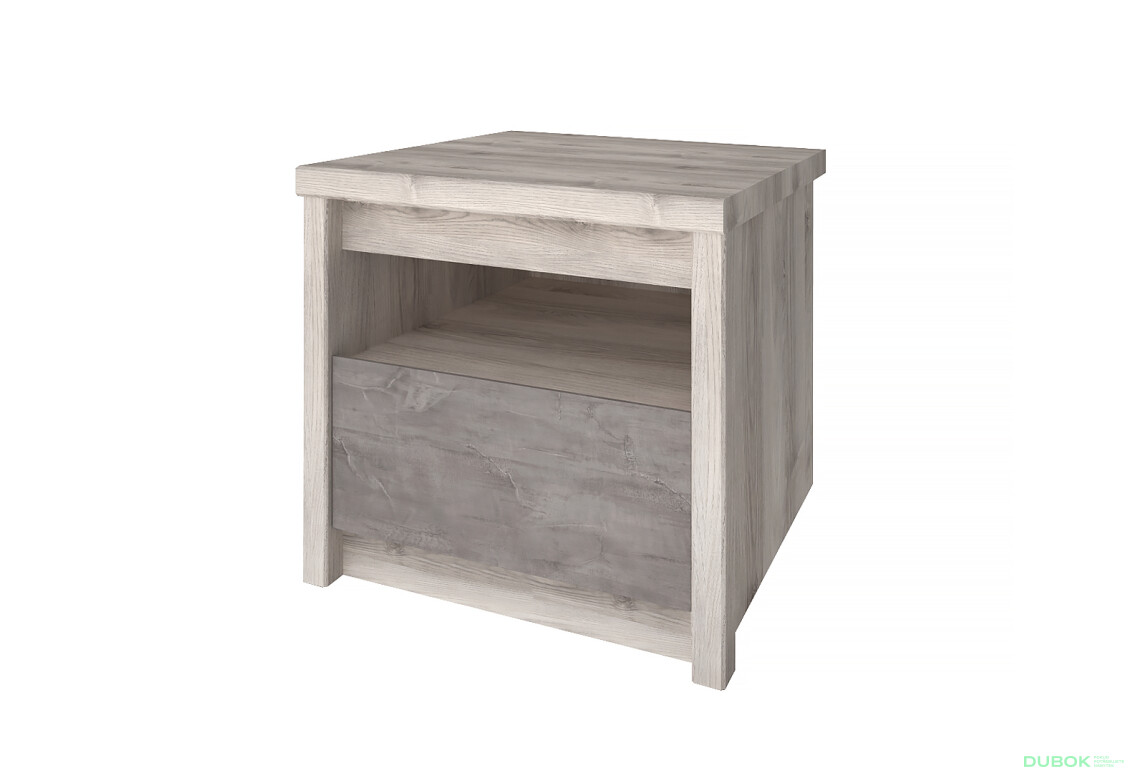 Noční stolek 1s kaštan nairobi / onyx Jazz - Fotografie 1 Fotografie 1 - Noční stolek 1s kaštan nairobi / onyx Jazz