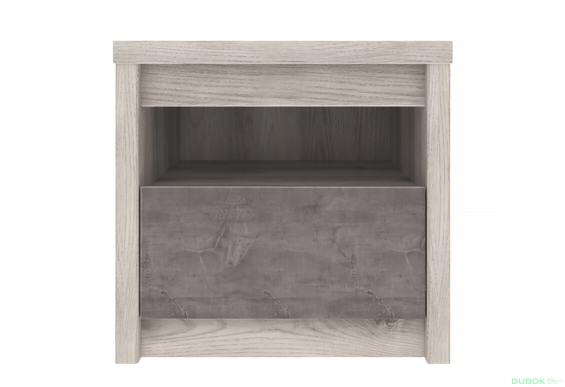 Noční stolek 1s kaštan nairobi / onyx Jazz - Fotografie 2 Fotografie 2 - Noční stolek 1s kaštan nairobi / onyx Jazz