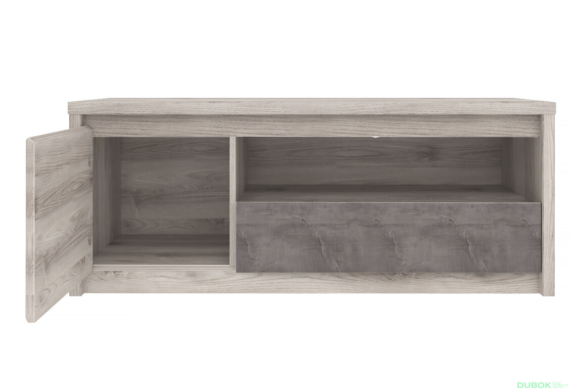 Fotografie 3 - TV stolek 1d1s/125 kaštan nairobi / onyx Jazz