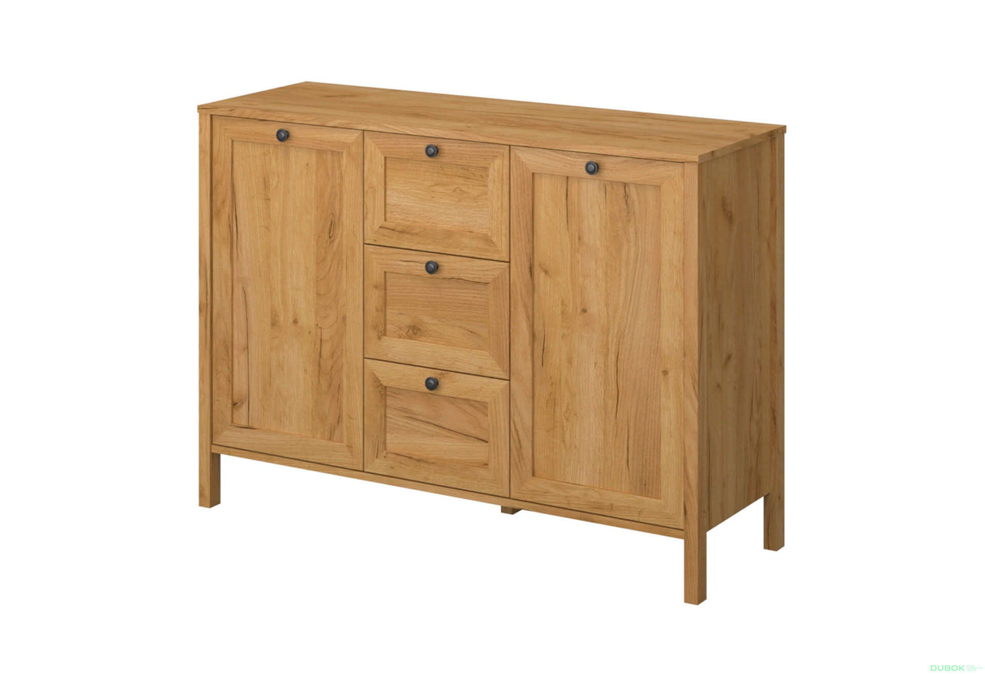 Komoda 2d3s dub craft zlatý Klark - Fotografie 1 Fotografie 1 - Komoda 2d3s dub craft zlatý Klark