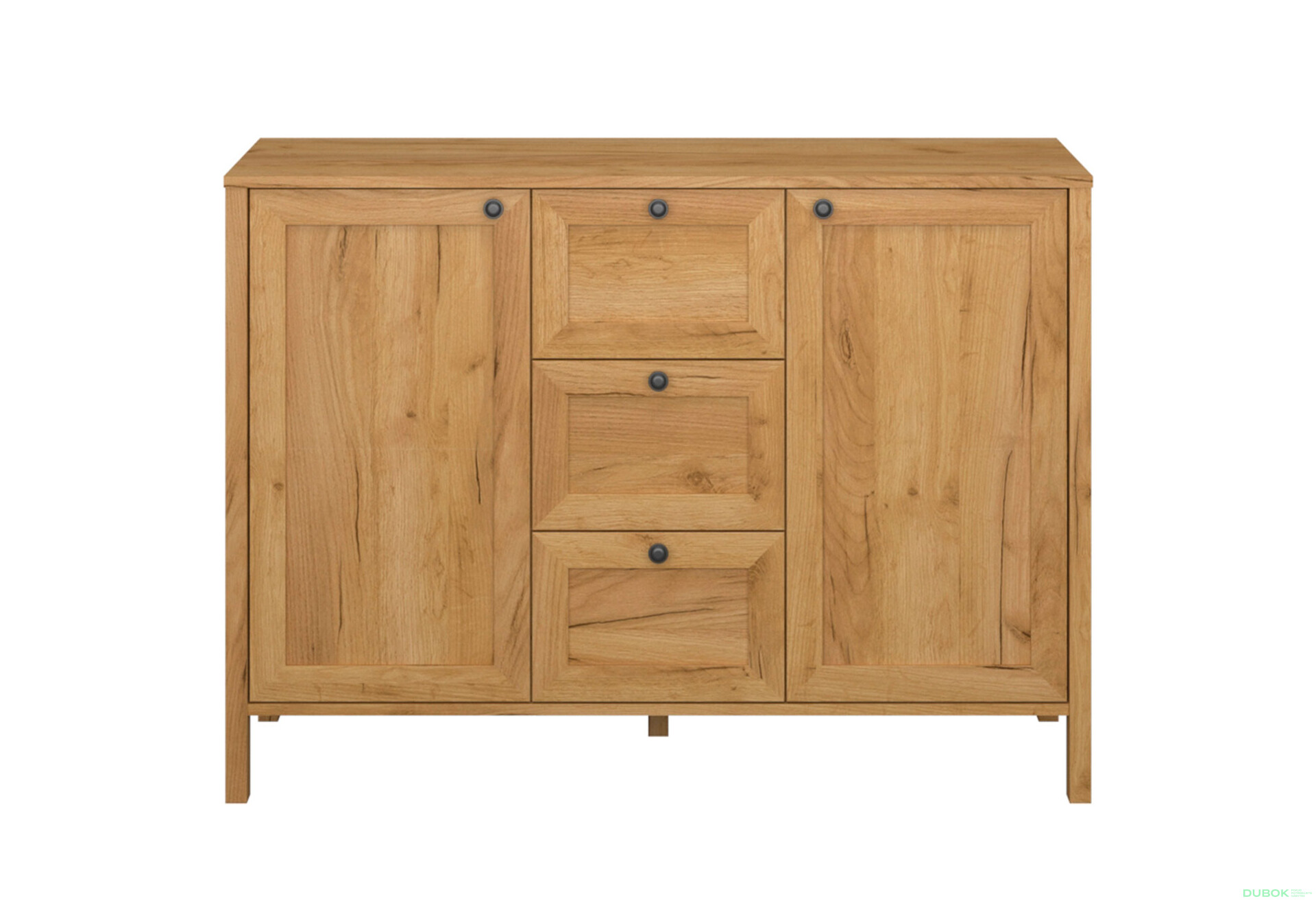 Komoda 2d3s dub craft zlatý Klark - Fotografie 2 Fotografie 2 - Komoda 2d3s dub craft zlatý Klark
