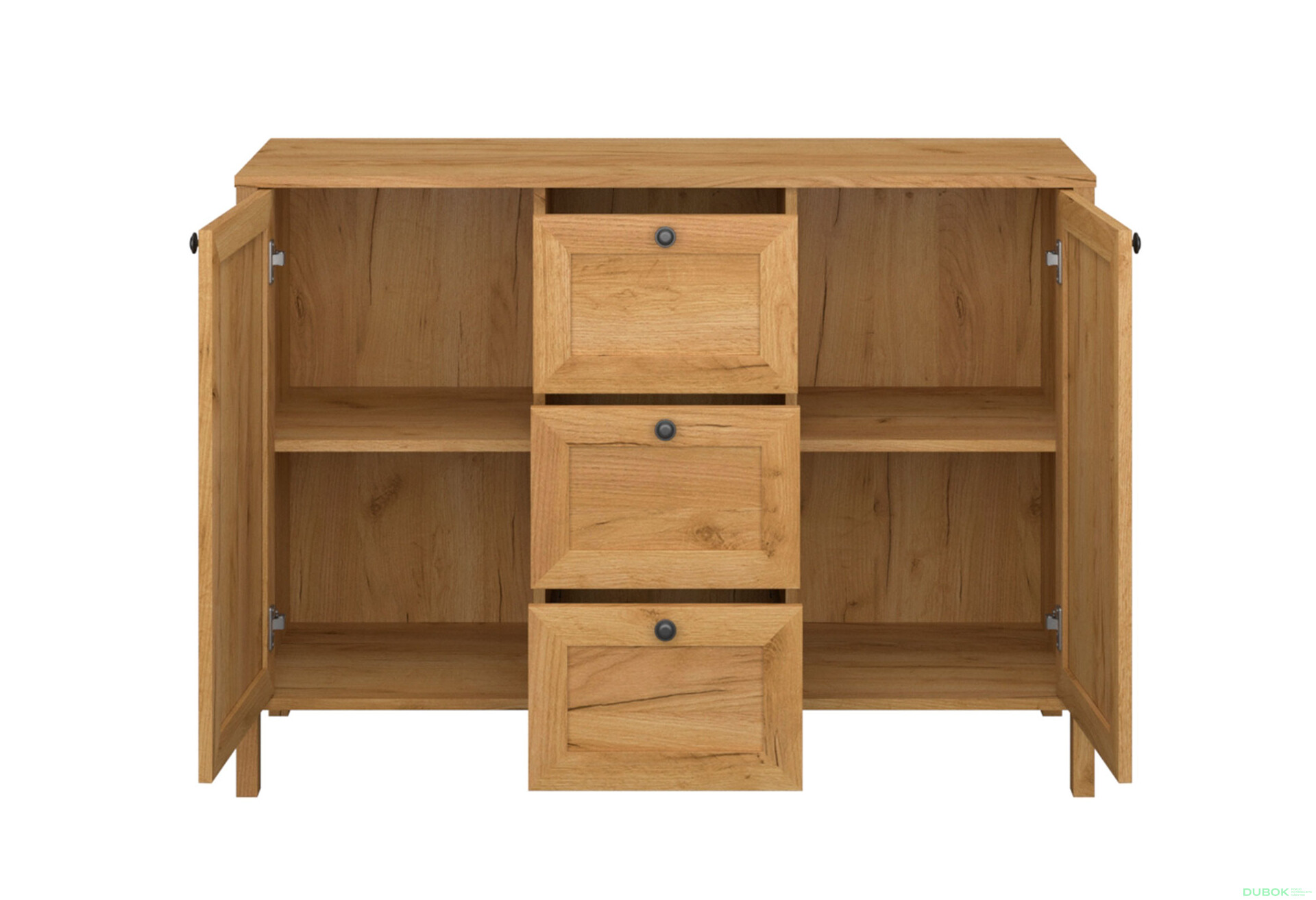 Komoda 2d3s dub craft zlatý Klark - Fotografie 3 Fotografie 3 - Komoda 2d3s dub craft zlatý Klark