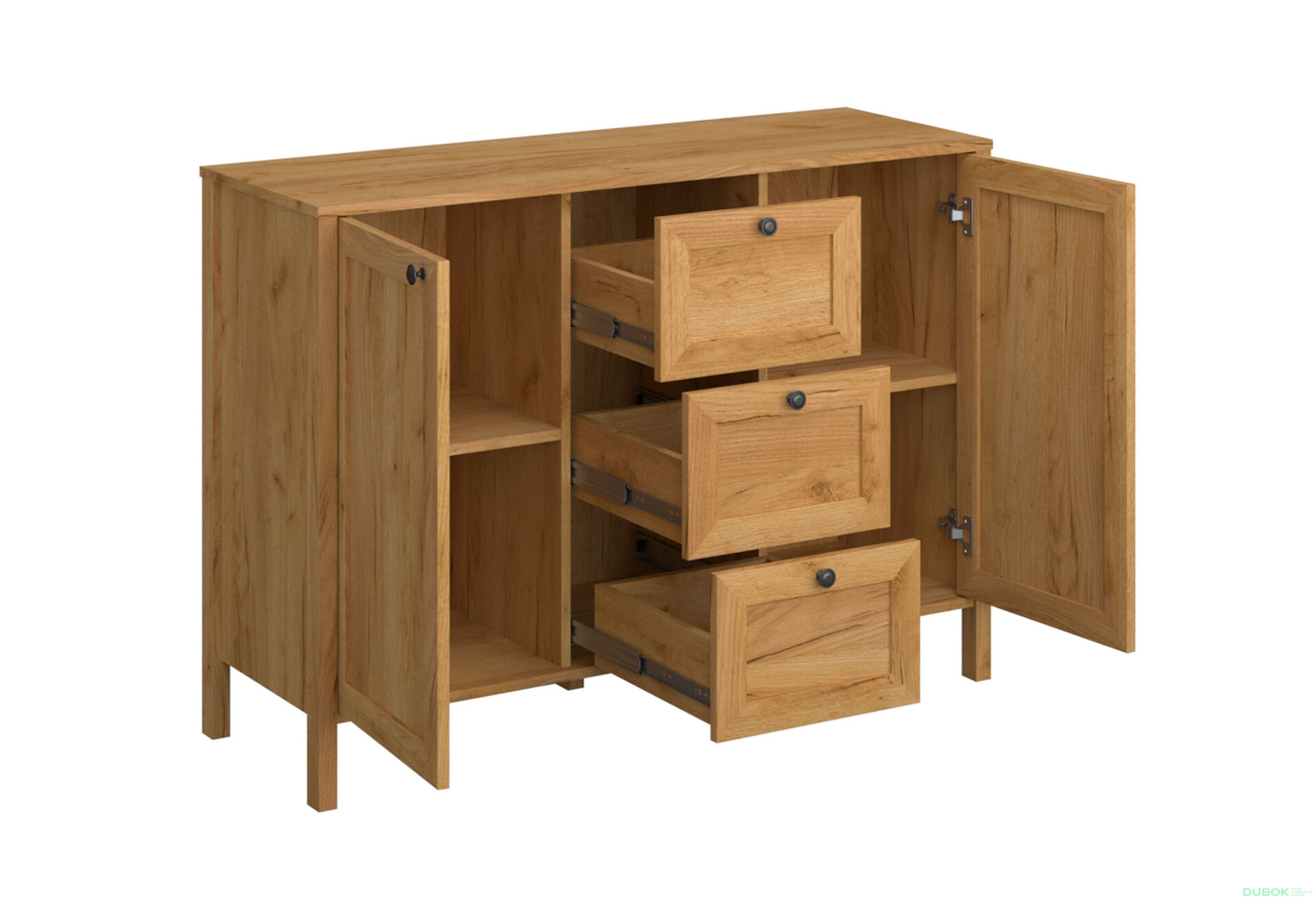 Komoda 2d3s dub craft zlatý Klark - Fotografie 4 Fotografie 4 - Komoda 2d3s dub craft zlatý Klark