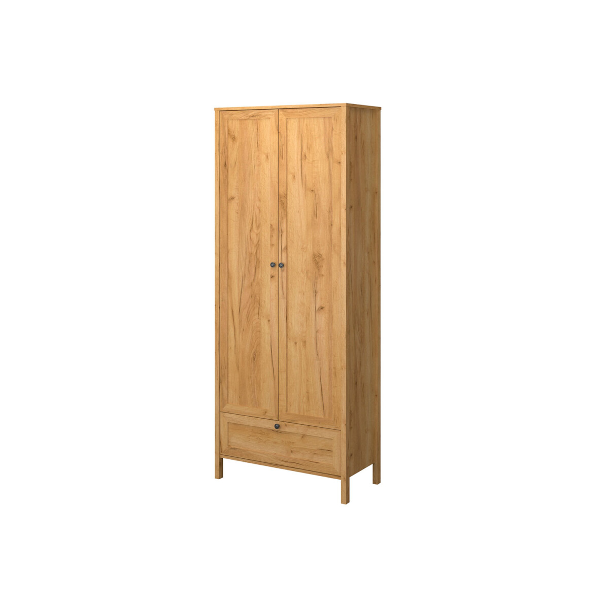 

Skříň dvoudveřová se zásuvkou Klark 83x210x48.5 cm Dub craft zlatý