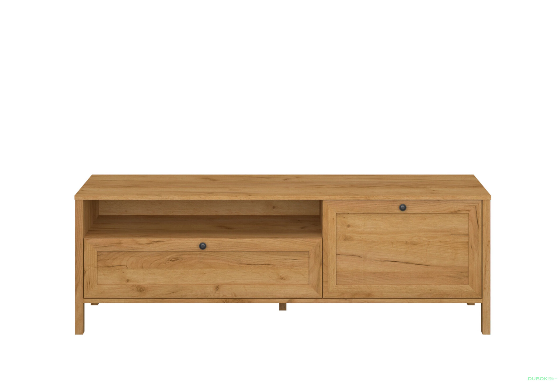 Fotografie 1 - TV stolek 1k1s dub craft zlatý Klark