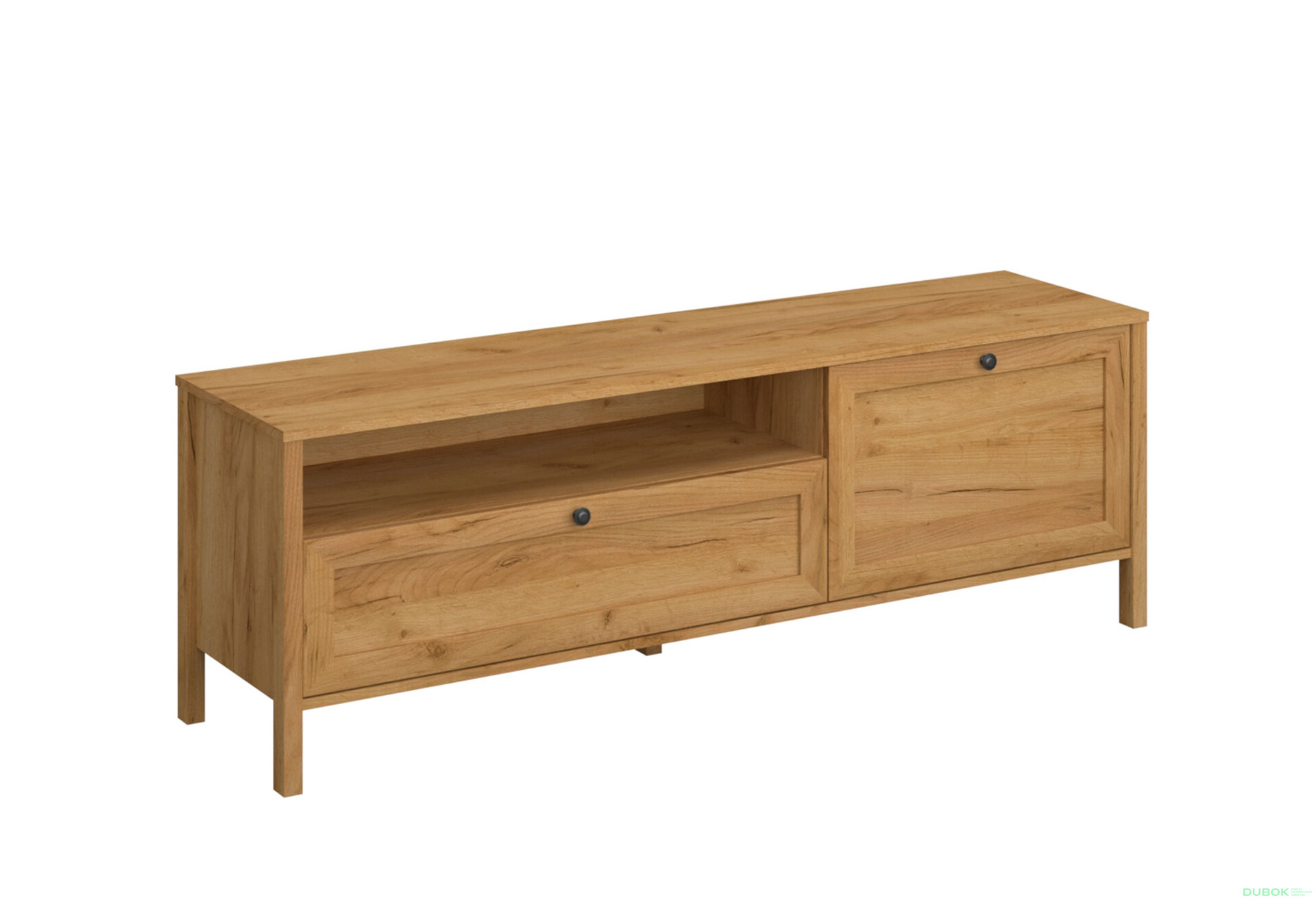 Fotografie 2 - TV stolek 1k1s dub craft zlatý Klark