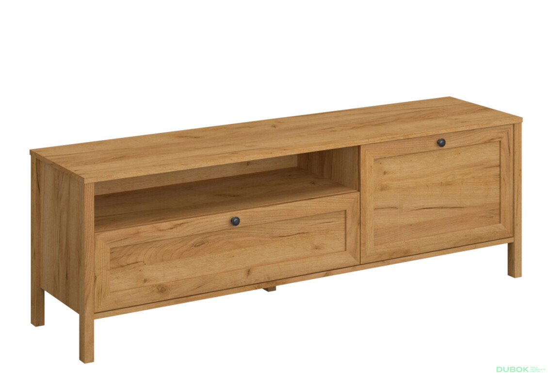 TV stolek 1k1s dub craft zlatý Klark