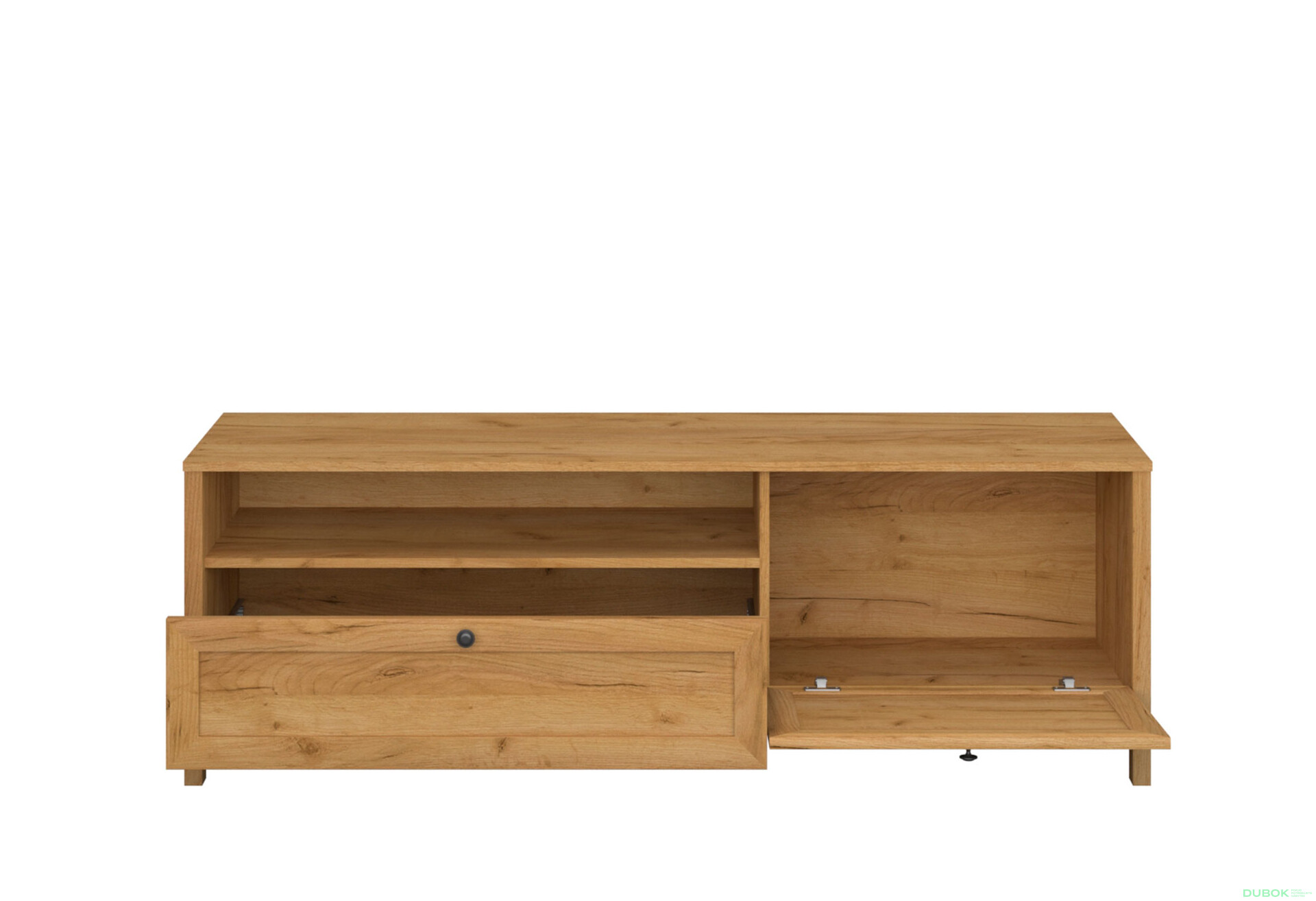 Fotografie 4 - TV stolek 1k1s dub craft zlatý Klark