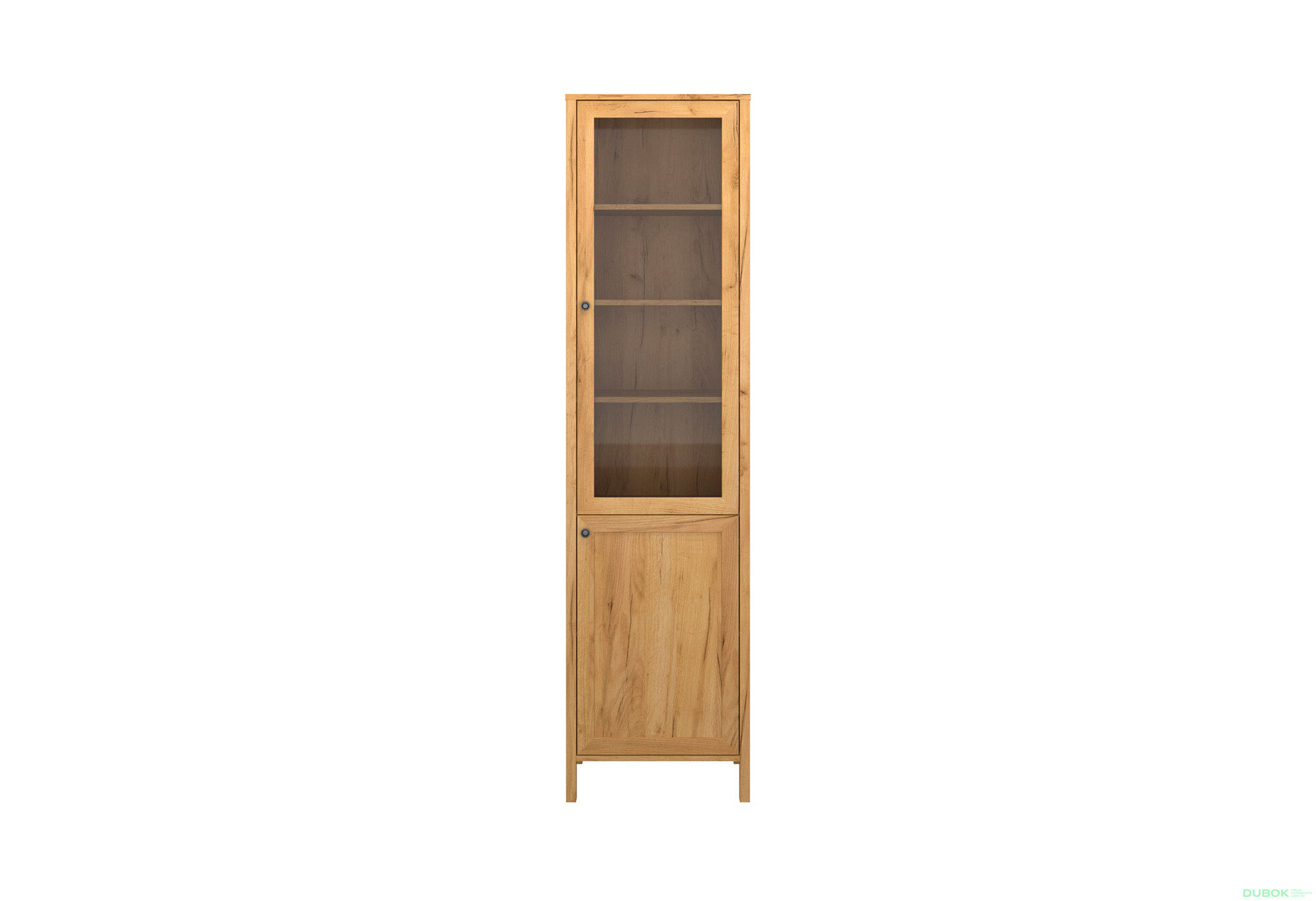 Vitrína 1d1w dub craft zlatý Klark - Fotografie 1 Fotografie 1 - Vitrína 1d1w dub craft zlatý Klark