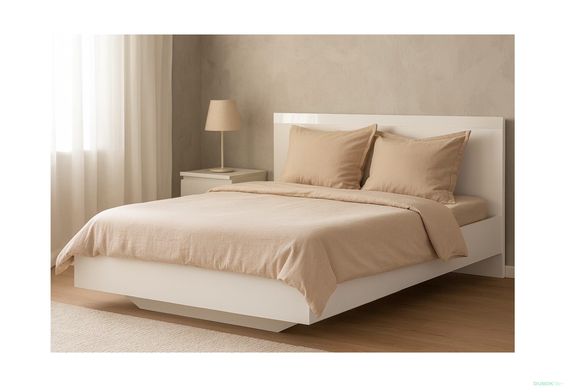 Fotografie 2 - Postel 160x200 bílá Lingo