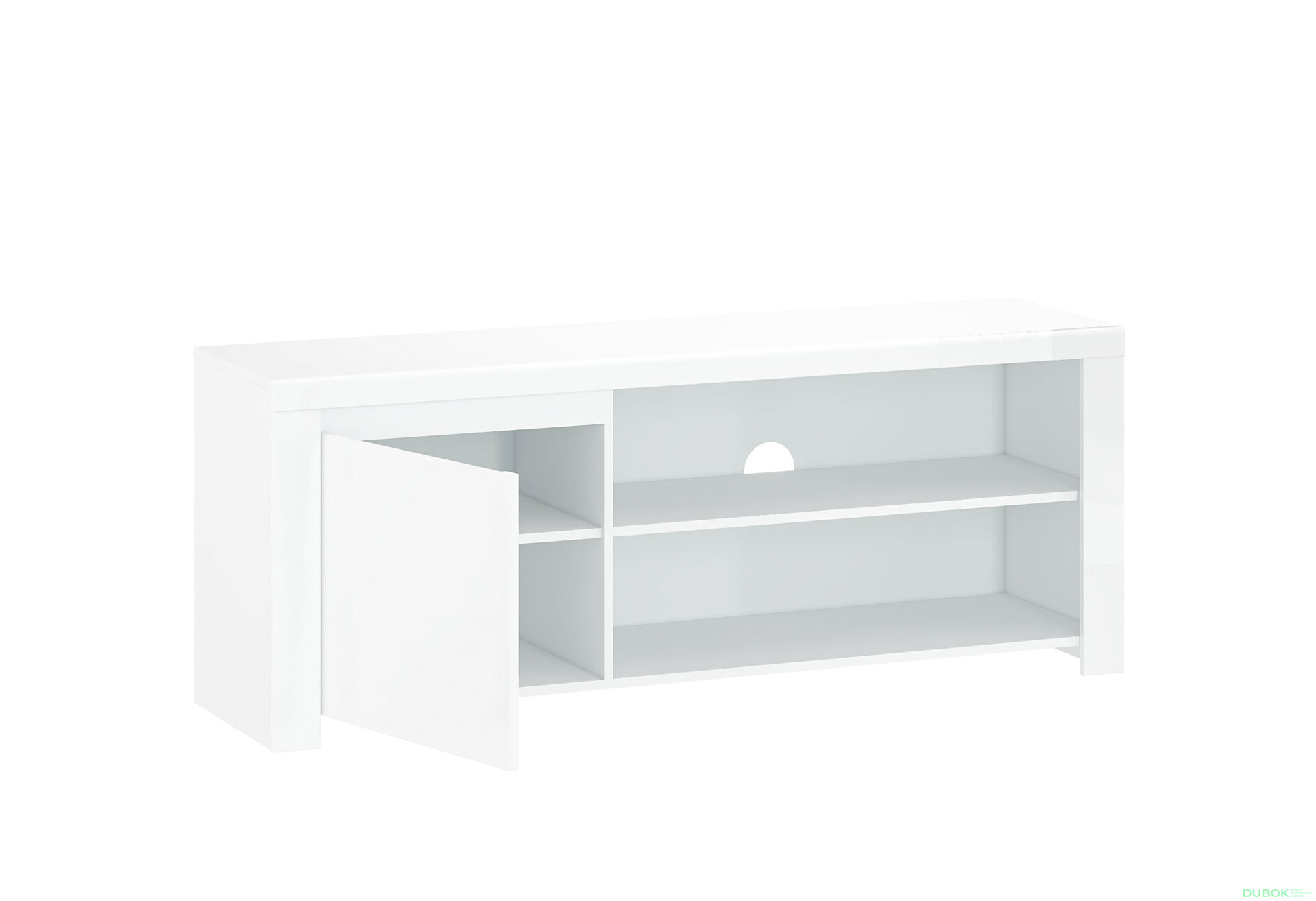 Fotografie 2 - TV stolek 1d/160 bílý lesk Lingo