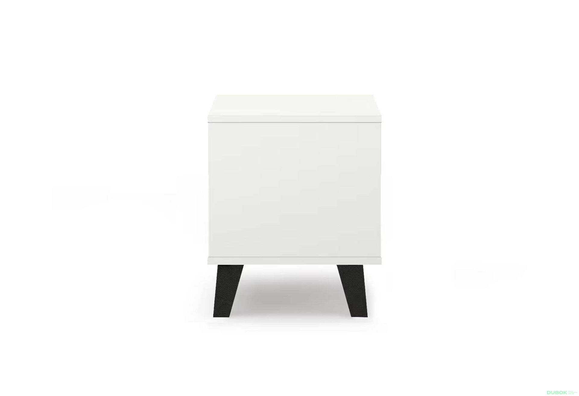 Fotografie 4 - Noční stolek Borg 1s bílý / dub artisan