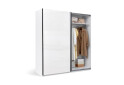 Fotografie 2 - Skříň s posuvnými dveřmi 2.0х2.1m (Dveře bílý lesk/Zrcadlo) Mila