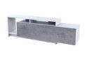 Fotografie 1 - TV stolek U2 bílý / beton dřevotříska 160x38x48