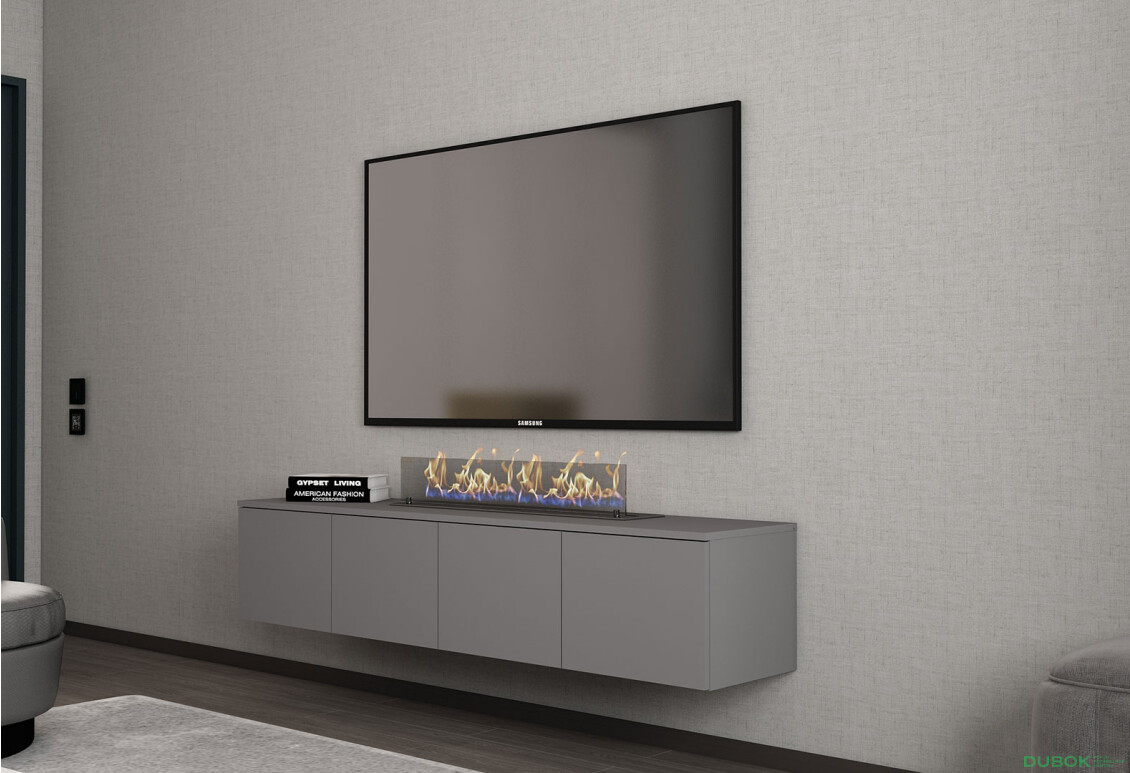 Fotografie 2 - TV stolek Levía grafit 4dv 160x35x33
