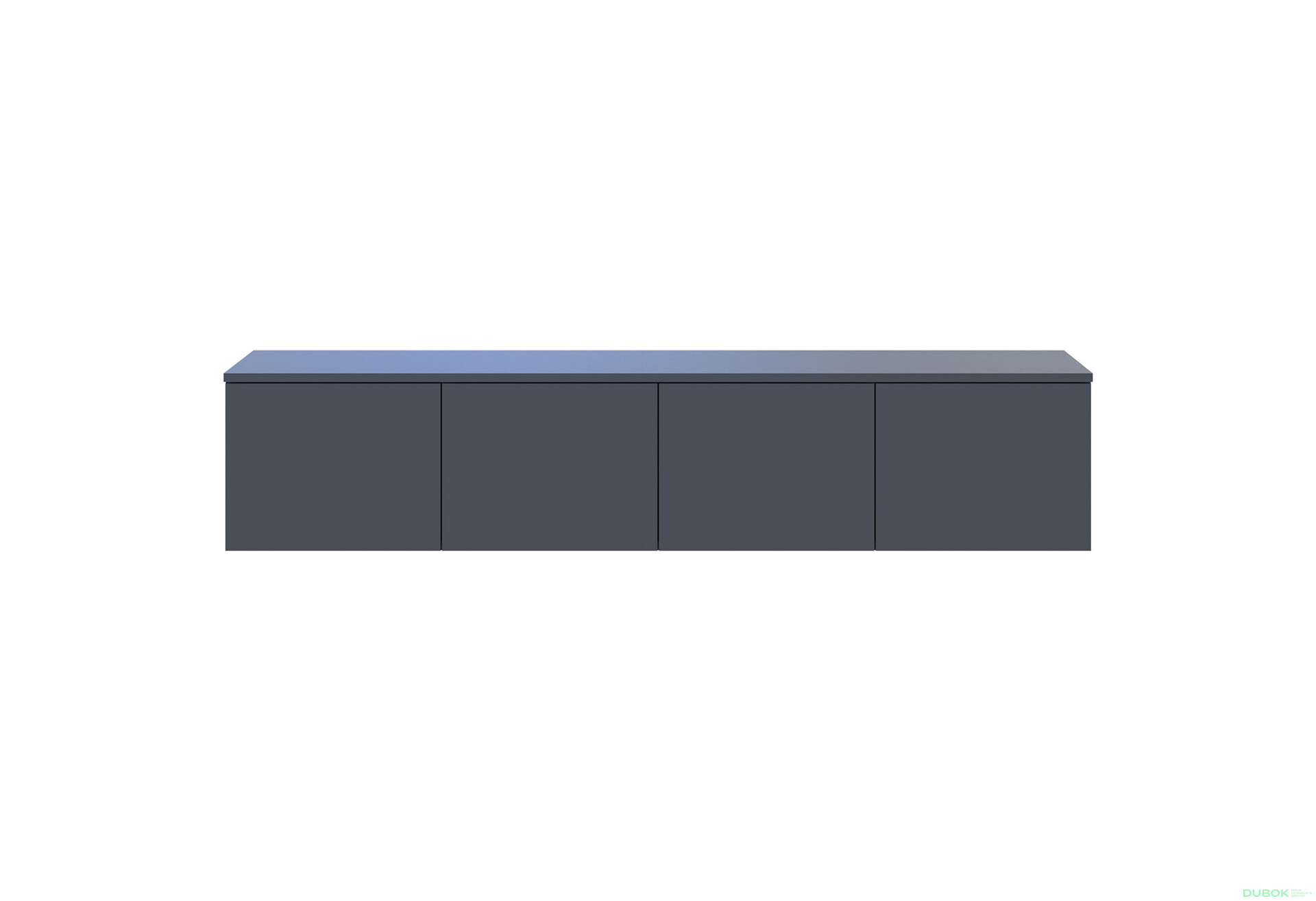 Fotografie 3 - TV stolek Levía grafit 4dv 160x35x33