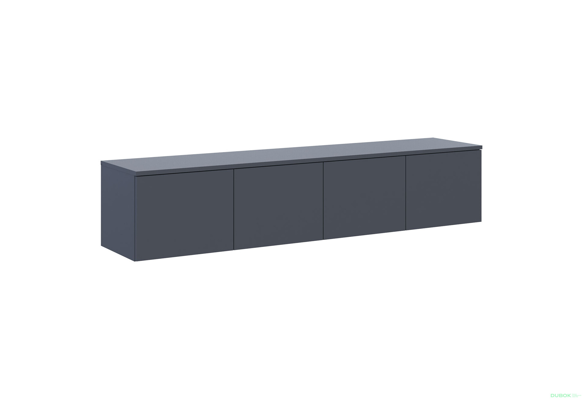 Fotografie 4 - TV stolek Levía grafit 4dv 160x35x33