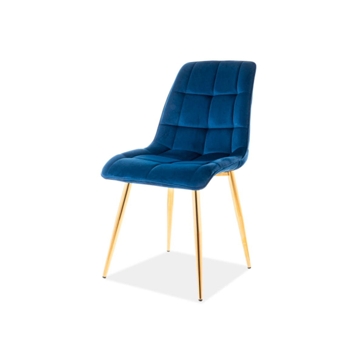 

Židle Chic Velvet tmavě modrá Bluvel 86, zlatý kov