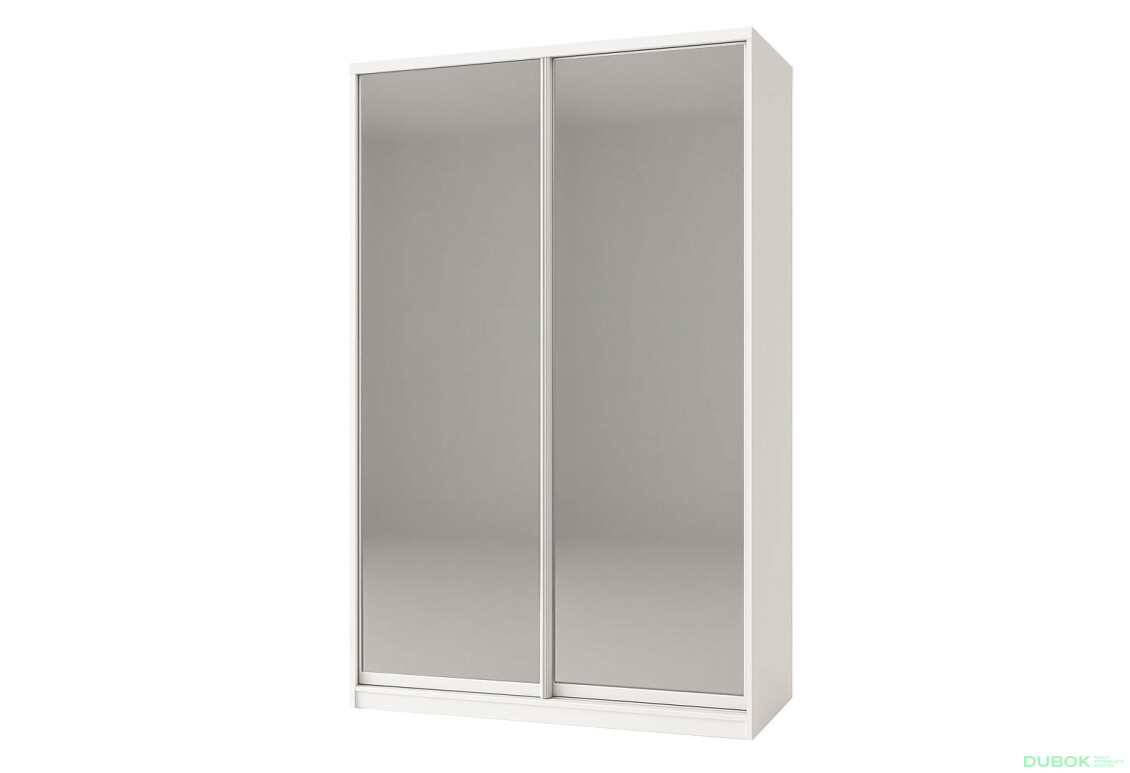 Skříň Rim-Veneziano 2D 1.6 m se zrcadlem, bílá
