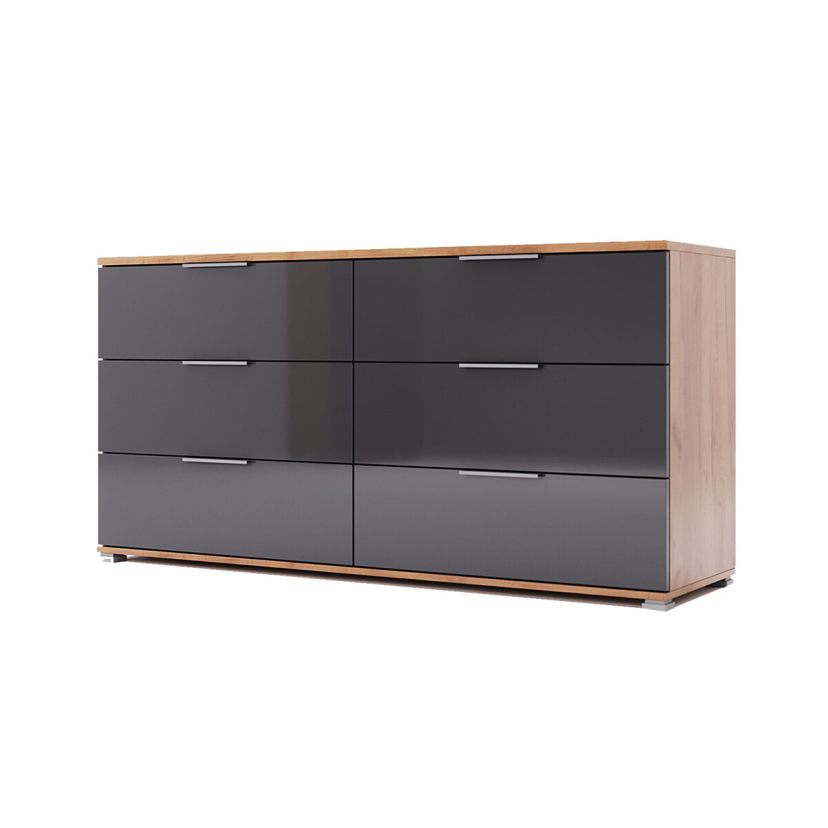 

Komoda 6 šu Lava / dub kraft Luna