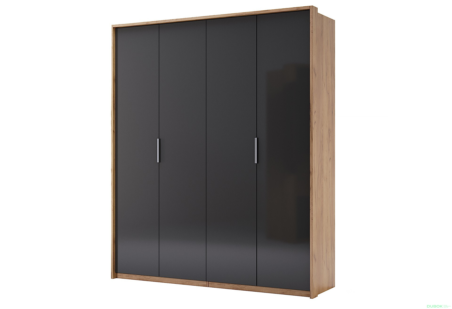 Skříň 4dv bez zrcadel, série N Lava / dub kraft Luna - Fotografie 1 Fotografie 1 - Skříň 4dv bez zrcadel, série N Lava / dub kraft Luna