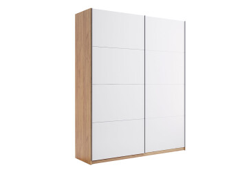 Skříň s posuvnými dveřmi 1.5x2.1m (Dveře Lesklé Bílé) série N Asti