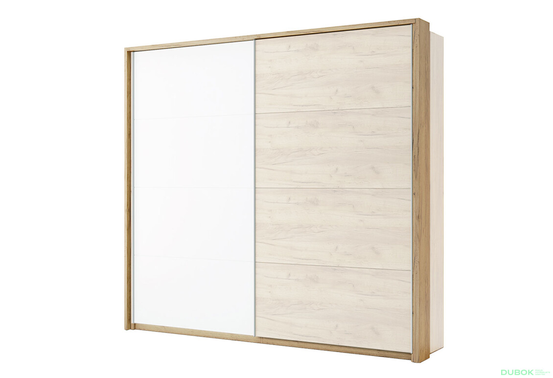 Možnost Záclonový rod do Skříně s posuvnými dveřmi 2,0x2,1m, dub kraft Asti - Fotografie 1 Fotografie 1 - Možnost Záclonový rod do Skříně s posuvnými dveřmi 2,0x2,1m, dub kraft Asti